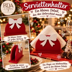 Eleganten roten Serviettenring